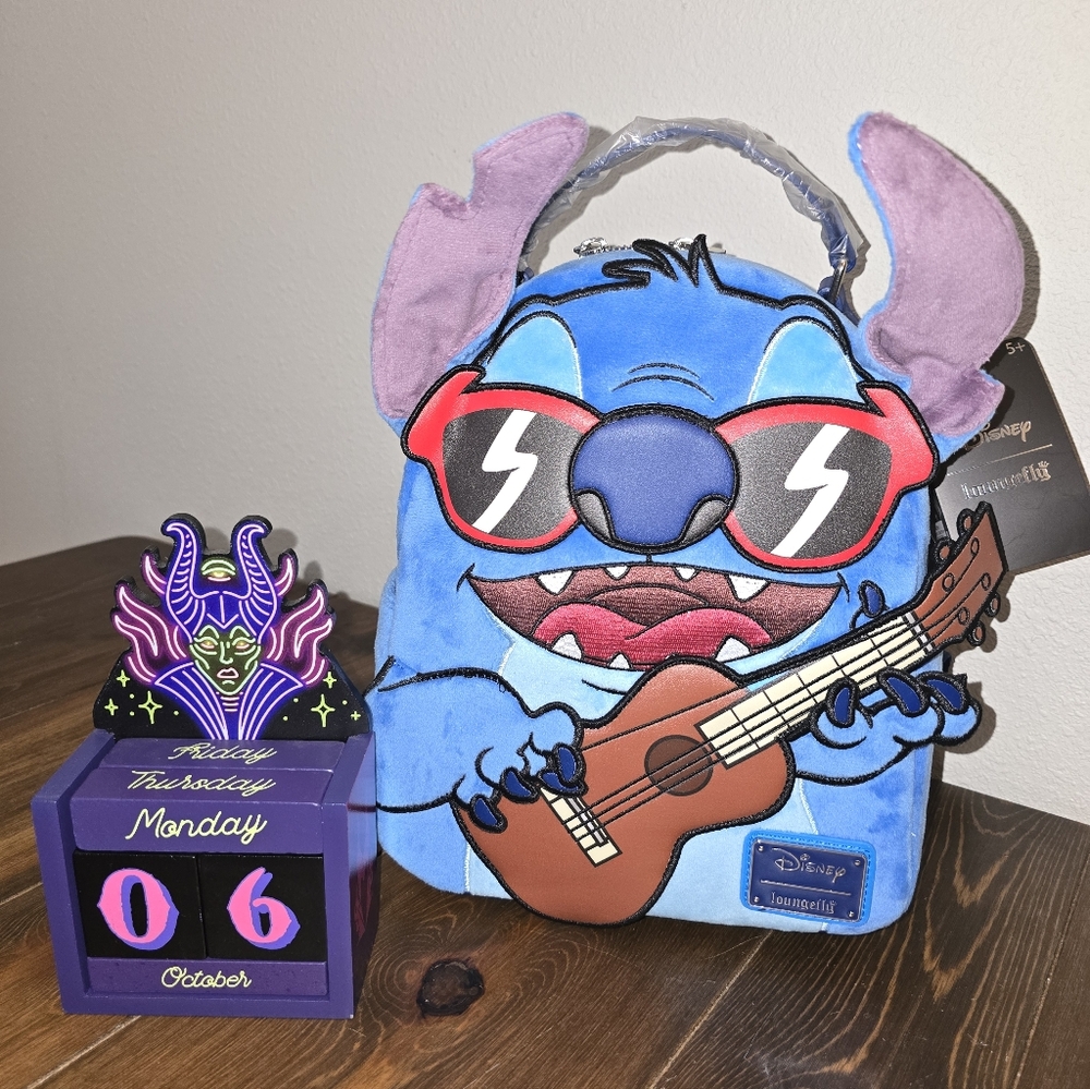 Loungefly Stitch Playing Ukuelele
